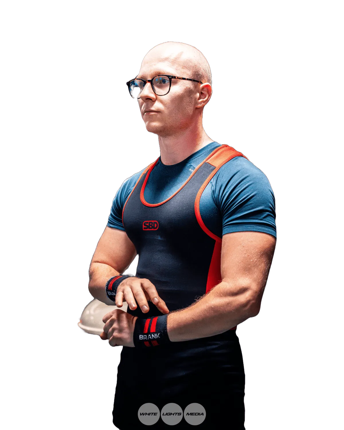 François Launay, coach Get Results, en singlet de compétition